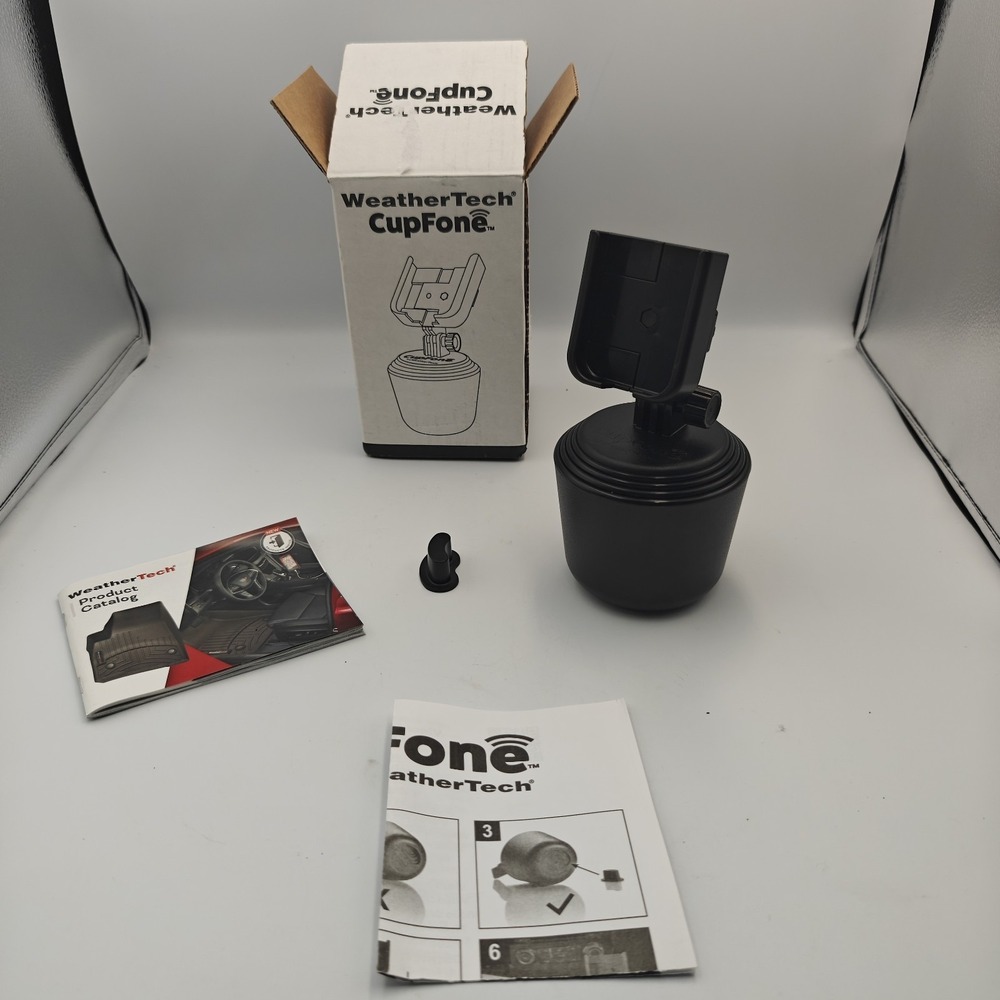 WeatherTech CupFone Universal Adjustable Cup Holder Car Mount for Cell Phone NEW
